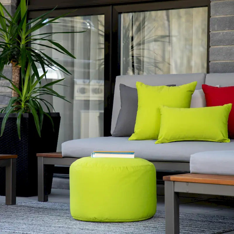 Pouf Ottoman imperméable intérieur/extérieur - 11 couleurs