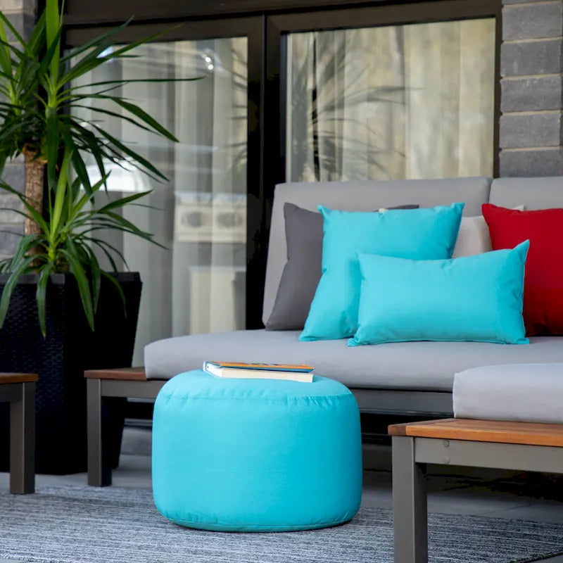 Pouf Ottoman imperméable intérieur/extérieur - 11 couleurs