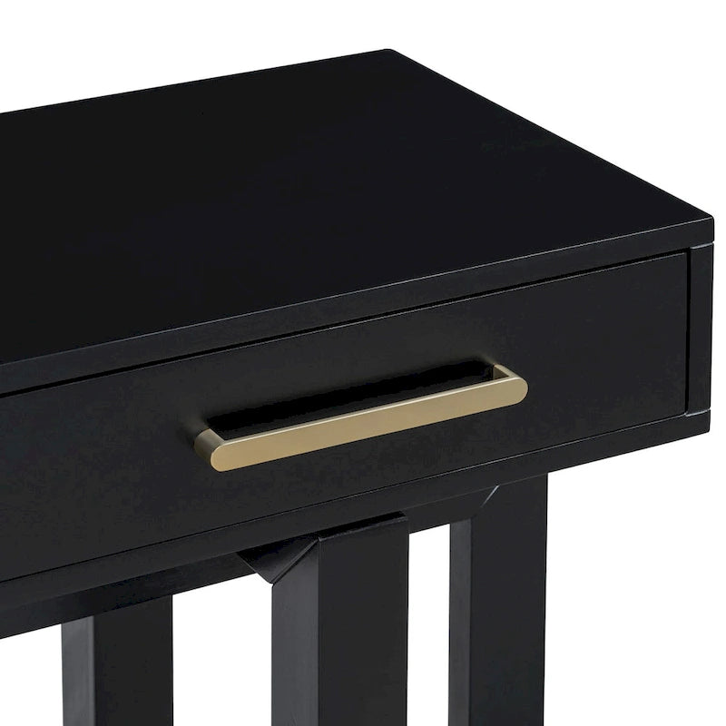 Console élégante avec trois tiroirs