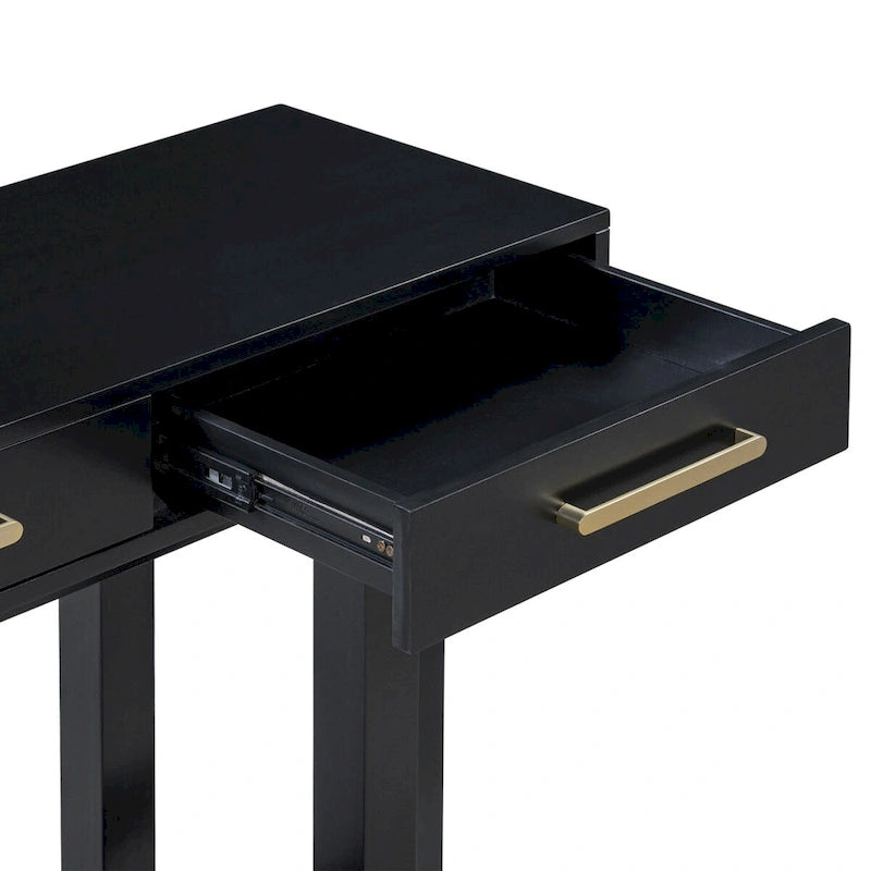 Console élégante avec trois tiroirs