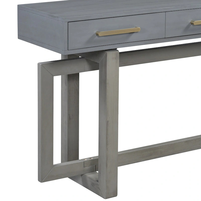 Console élégante avec trois tiroirs