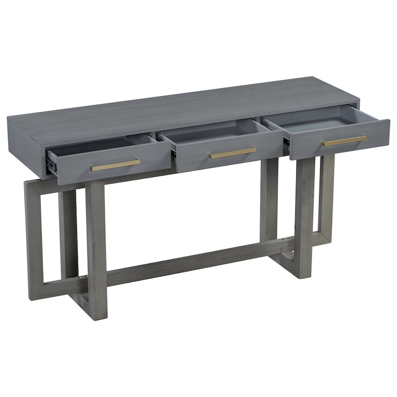 Console élégante avec trois tiroirs