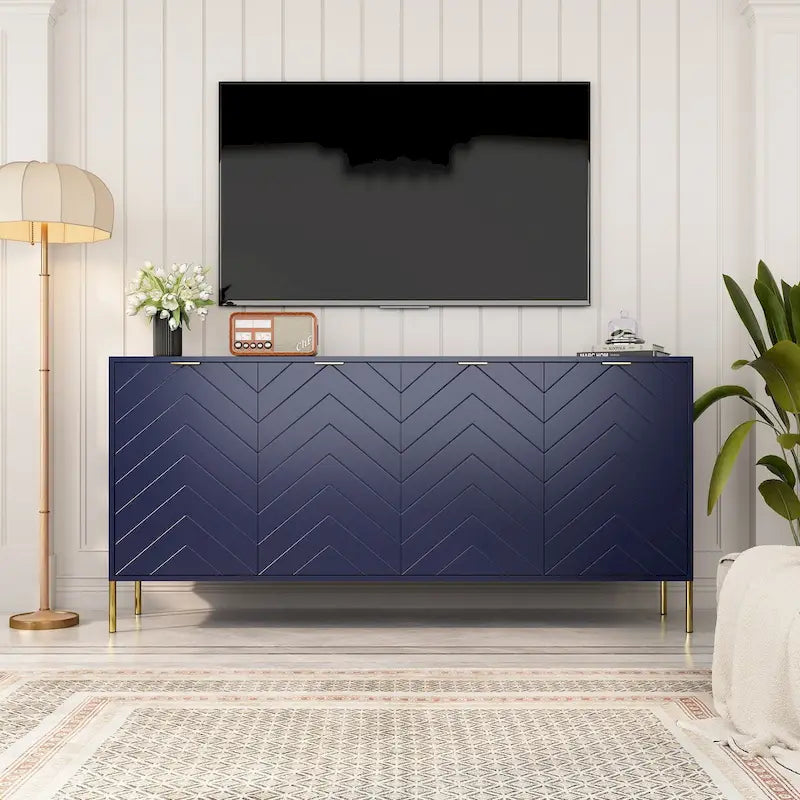 Buffet bahut quatre portes Mid-Century