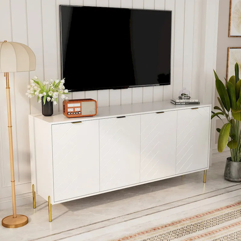 Buffet bahut quatre portes Mid-Century
