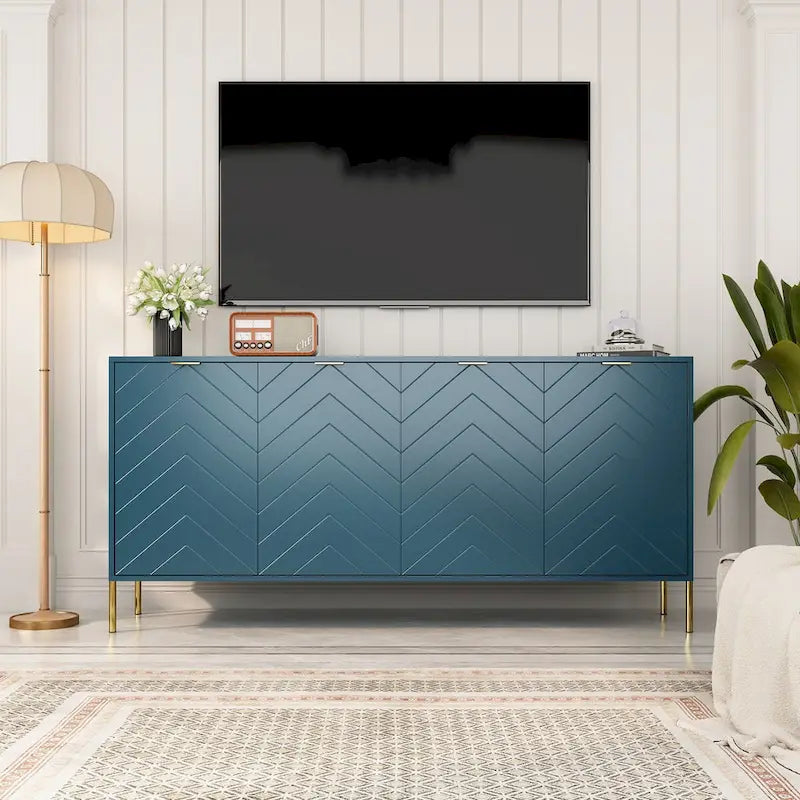 Buffet bahut quatre portes Mid-Century