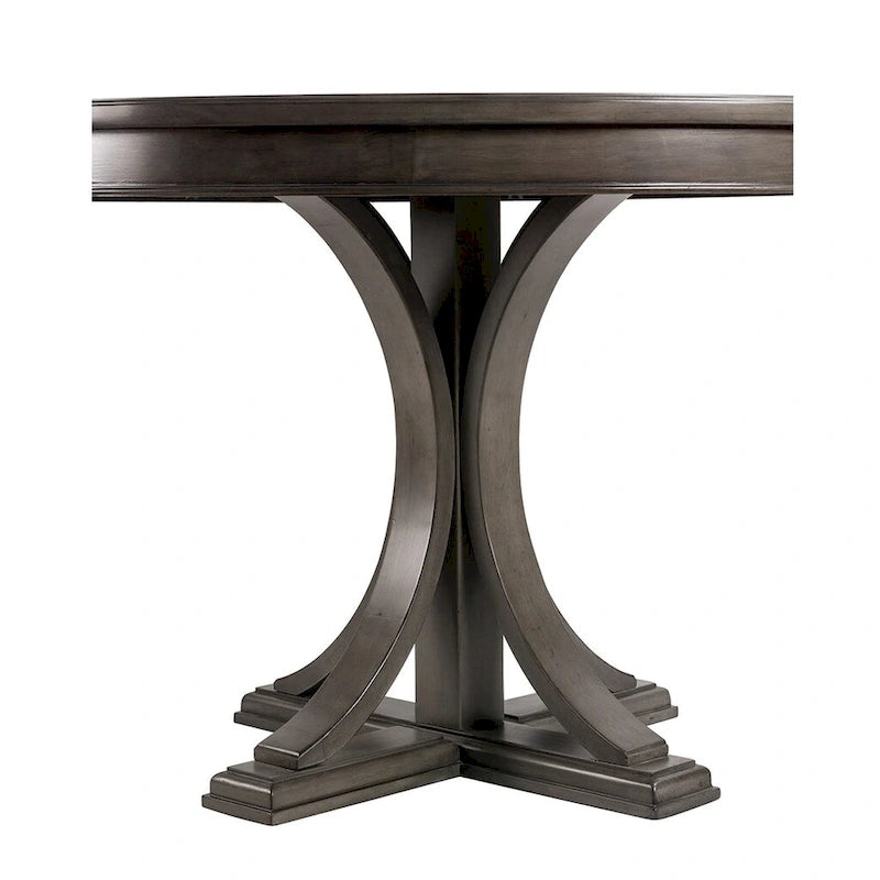44" Round Dining Table, Solid Wood Classic Design