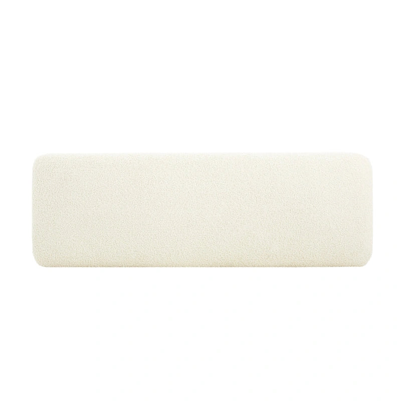 Banc ottoman moderne en bouclé