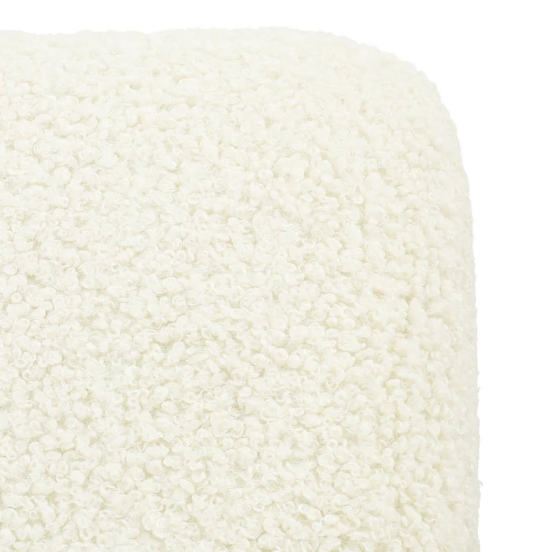 Banc ottoman moderne en bouclé