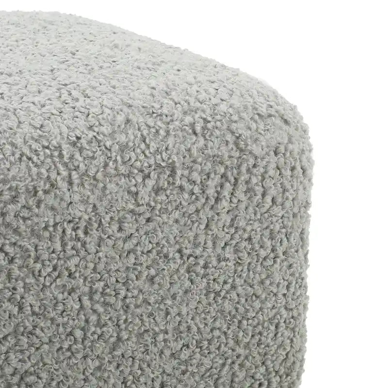 Banc ottoman moderne en bouclé